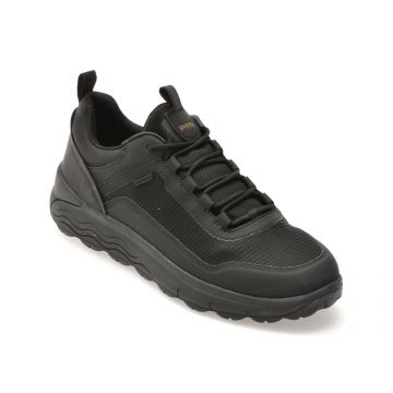 Pantofi sport GEOX negri, U56FDA, din material textil Pantofi sport GEOX negri, U56FDA, din material textil