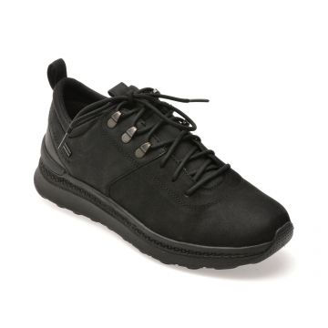 Pantofi sport GEOX negri, U56HMA, din piele naturala Pantofi sport GEOX negri, U56HMA, din piele naturala