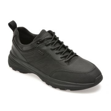 Pantofi sport GEOX negri, U56M2A, din piele ecologica