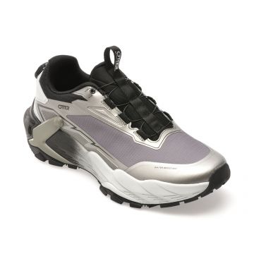 Pantofi sport OTTER argintii, 796, din matrial textil