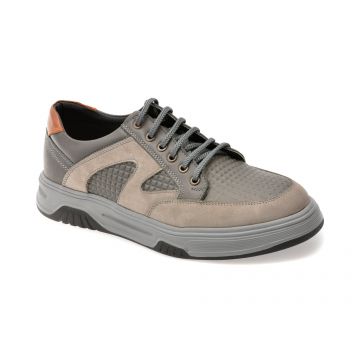 Pantofi sport OTTER gri, 1374, din piele naturala Pantofi sport OTTER gri, 1374, din piele naturala