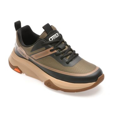 Pantofi sport OTTER kaki, 93516, din material textil Pantofi sport OTTER kaki, 93516, din material textil