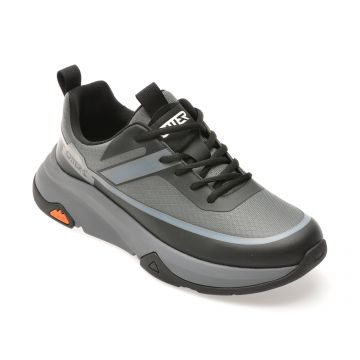 Pantofi sport OTTER negri, 93516, din material textil Pantofi sport OTTER negri, 93516, din material textil