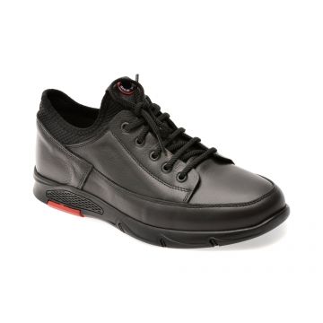 Pantofi sport OTTER negri, CASPER 11, din piele naturala Pantofi sport OTTER negri, CASPER 11, din piele naturala