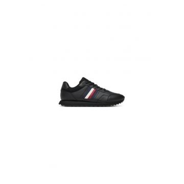 Pantofi sport pentru barbati -  piele naturala - negru - Pantofi sport pentru barbati -  piele naturala - negru -