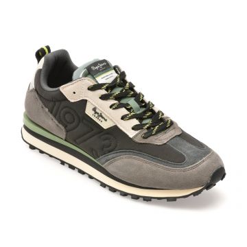 Pantofi sport PEPE JEANS negri, MS60003, din material textil