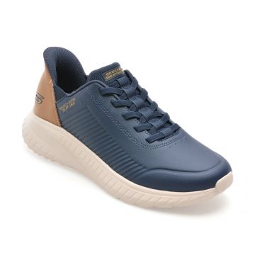 Pantofi sport SKECHERS bleumarin, BOBS SQUAD CHAOS, din piele ecologica Pantofi sport SKECHERS bleumarin, BOBS SQUAD CHAOS, din piele ecologica