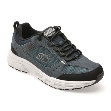 Pantofi sport SKECHERS bleumarin, OAK CANYON, din material textil si piele naturala Pantofi sport SKECHERS bleumarin, OAK CANYON, din material textil si piele naturala
