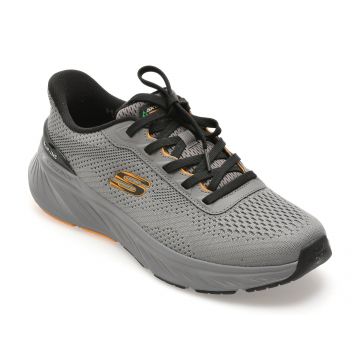 Pantofi sport SKECHERS gri, EDGERIDE, din material textil Pantofi sport SKECHERS gri, EDGERIDE, din material textil