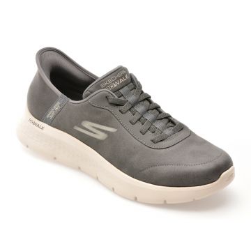 Pantofi sport SKECHERS gri, GO WALK FLEX, din material textil Pantofi sport SKECHERS gri, GO WALK FLEX, din material textil