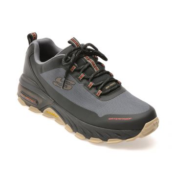 Pantofi sport SKECHERS gri, MAX PROTECT, din material textil Pantofi sport SKECHERS gri, MAX PROTECT, din material textil