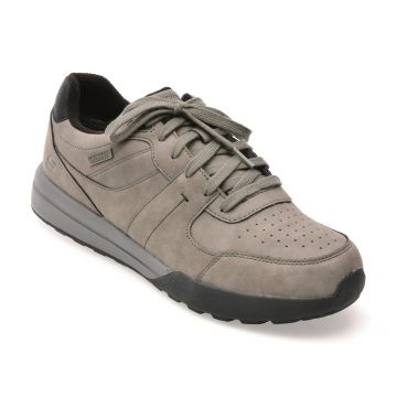 Pantofi sport SKECHERS gri, NETSON, din piele ecologica Pantofi sport SKECHERS gri, NETSON, din piele ecologica