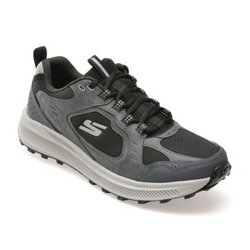 Pantofi sport SKECHERS gri, RIDGESTAR, din material textil Pantofi sport SKECHERS gri, RIDGESTAR, din material textil