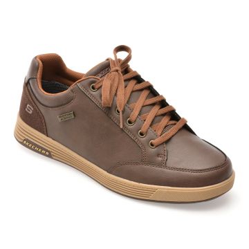 Pantofi sport SKECHERS maro, CAVELL, din piele ecologica Pantofi sport SKECHERS maro, CAVELL, din piele ecologica