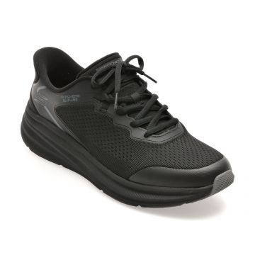 Pantofi sport SKECHERS negri, BOBS SKILLZ, din material textil Pantofi sport SKECHERS negri, BOBS SKILLZ, din material textil