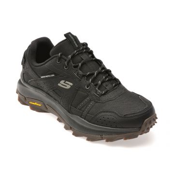 Pantofi sport SKECHERS negri, EQUALIZER 5.0 TRAIL, din material textil si piele naturala Pantofi sport SKECHERS negri, EQUALIZER 5.0 TRAIL, din material textil si piele naturala