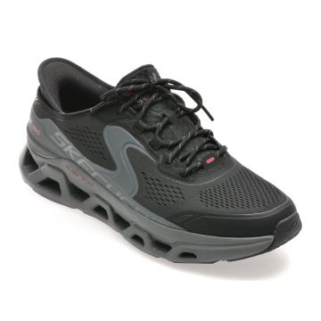 Pantofi sport SKECHERS negri, GLIDE-STEP ALTUS, din material textil