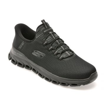 Pantofi sport SKECHERS negri, GLIDE-STEP, din material textil Pantofi sport SKECHERS negri, GLIDE-STEP, din material textil