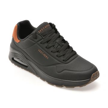 Pantofi sport SKECHERS negri, UNO, din piele ecologica