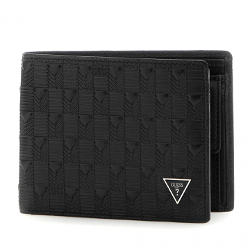 Portmoneu bărbați Guess negru din piele cu RFID 920BPUSMMADLLEA27N Portmoneu bărbați Guess negru din piele cu RFID 920BPUSMMADLLEA27N