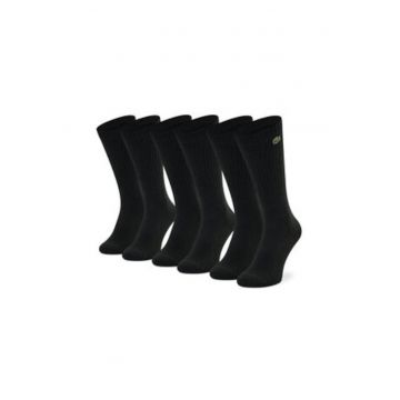 Set 3 perechi de sosete inalte unisex -  300688038 - material textil - negru Set 3 perechi de sosete inalte unisex -  300688038 - material textil - negru