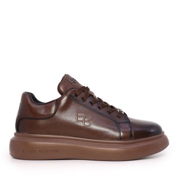 Sneakers bărbați Enzo Bertini maro din piele naturală  3660BP553M Sneakers bărbați Enzo Bertini maro din piele naturală  3660BP553M