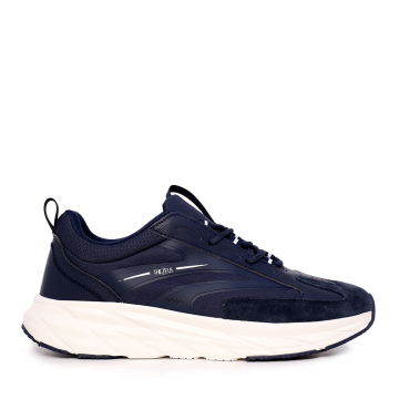 Sneakers bărbați Thezeus bleumarin din piele întoarsă și sintetic 3730BPS3534BL Sneakers bărbați Thezeus bleumarin din piele întoarsă și sintetic 3730BPS3534BL