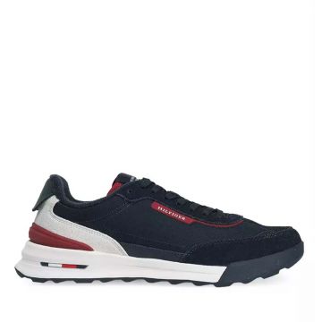 Sneakers bărbați Tommy Hilfiger bleumarin din piele și textil 3410BP5640VBL Sneakers bărbați Tommy Hilfiger bleumarin din piele și textil 3410BP5640VBL