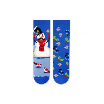 Sosete bumbac de craciun Snowman Sosete bumbac de craciun Snowman