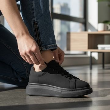 Adidasi barbati casual VIP  negri mat  333B Adidasi barbati casual VIP  negri mat  333B