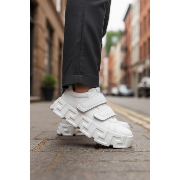 Adidasi barbati VSC Greca albi  cu arici 092  T2-4