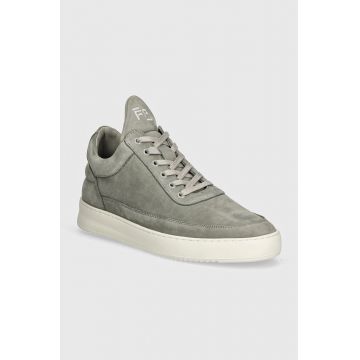 Filling Pieces sneakers din piele intoarsă Low Top Ripple Nubuck culoarea gri, 10122841878 Filling Pieces sneakers din piele intoarsă Low Top Ripple Nubuck culoarea gri, 10122841878