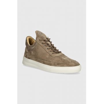 Filling Pieces sneakers din piele intoarsă Low Top Suede culoarea bej, 10122793055 Filling Pieces sneakers din piele intoarsă Low Top Suede culoarea bej, 10122793055
