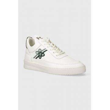 Filling Pieces sneakers din piele Low Top Gowtu culoarea alb, 10133921901 Filling Pieces sneakers din piele Low Top Gowtu culoarea alb, 10133921901