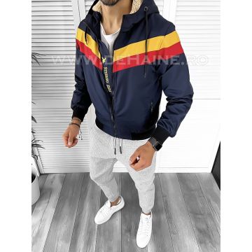 Geaca barbati bleumarin de iarna B9613  57-1 Geaca barbati bleumarin de iarna B9613  57-1