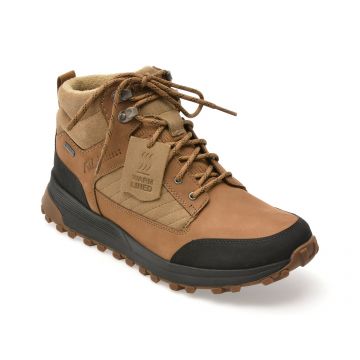 Ghete CLARKS gri, ATL TREK HI GTX, din nabuc Ghete CLARKS gri, ATL TREK HI GTX, din nabuc