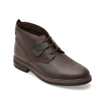 Ghete CLARKS maro, NEWFORD MID WP, din piele naturala Ghete CLARKS maro, NEWFORD MID WP, din piele naturala