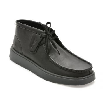 Ghete CLARKS negre, TORVIEW HI, din piele naturala Ghete CLARKS negre, TORVIEW HI, din piele naturala