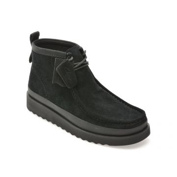 Ghete CLARKS negre, WALLABEE FTR 2 HI, din piele intoarsa Ghete CLARKS negre, WALLABEE FTR 2 HI, din piele intoarsa