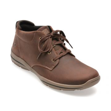 Ghete SKECHERS maro, HARPER, din piele naturala Ghete SKECHERS maro, HARPER, din piele naturala
