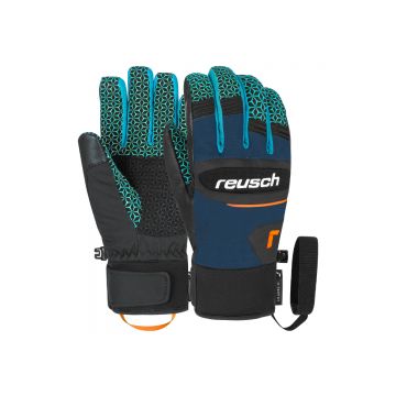 Manusi Schi Barbati Reusch Dragon R Tex   Xt Dress Blue Orange
