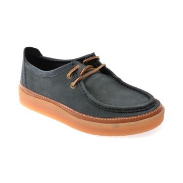 Mocasini CLARKS bleumarin, CLARKWOOD MOC, din piele intoarsa Mocasini CLARKS bleumarin, CLARKWOOD MOC, din piele intoarsa