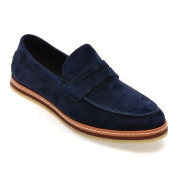 Mocasini eleganti EPICA bleumarin, QA820G, din piele intoarsa