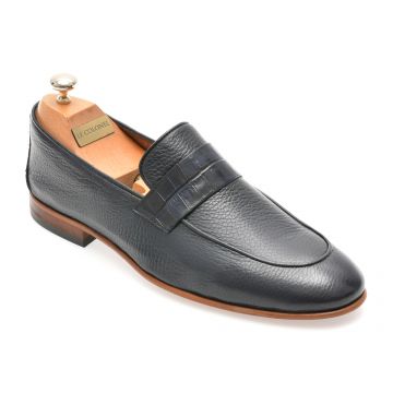 Mocasini eleganti LE COLONEL bleumarin, 48582, din piele naturala
