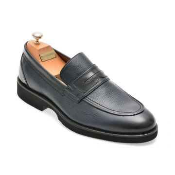 Mocasini eleganti LE COLONEL bleumarin, 63852, din piele naturala