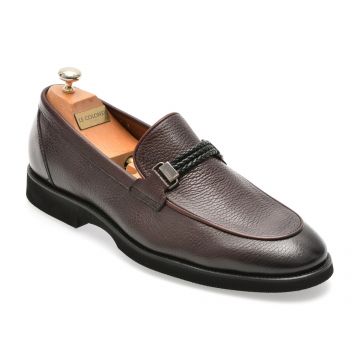 Mocasini eleganti LE COLONEL maro, 48522, din piele naturala