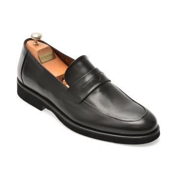 Mocasini eleganti LE COLONEL negri, 44705, din piele naturala