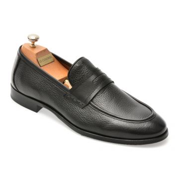Mocasini eleganti LE COLONEL negri, 65923, din piele naturala