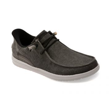 Mocasini SKECHERS gri, MELSON, din material textil