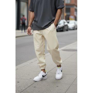 Pantaloni de trening cargo  bej  conici Y311 3-2.1